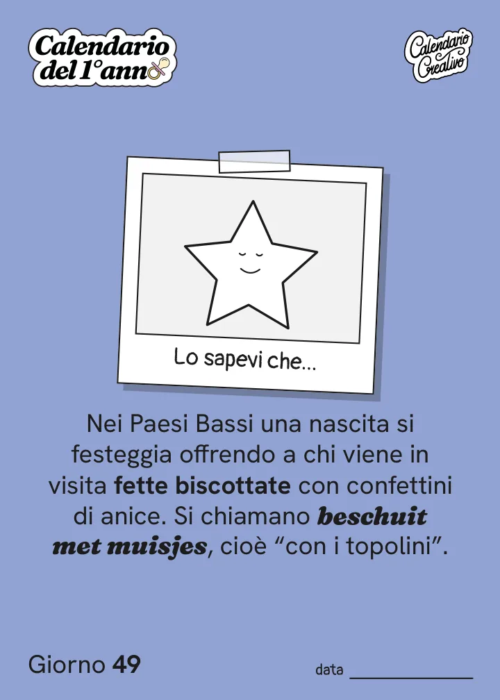 Foglio del Giorno 49 del Calendario del Primo Anno: Lo sapevi che...
