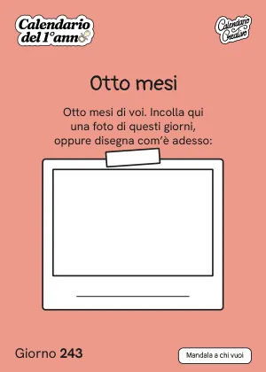 Foglio del Giorno 243 del Calendario del Primo Anno: Otto mesi